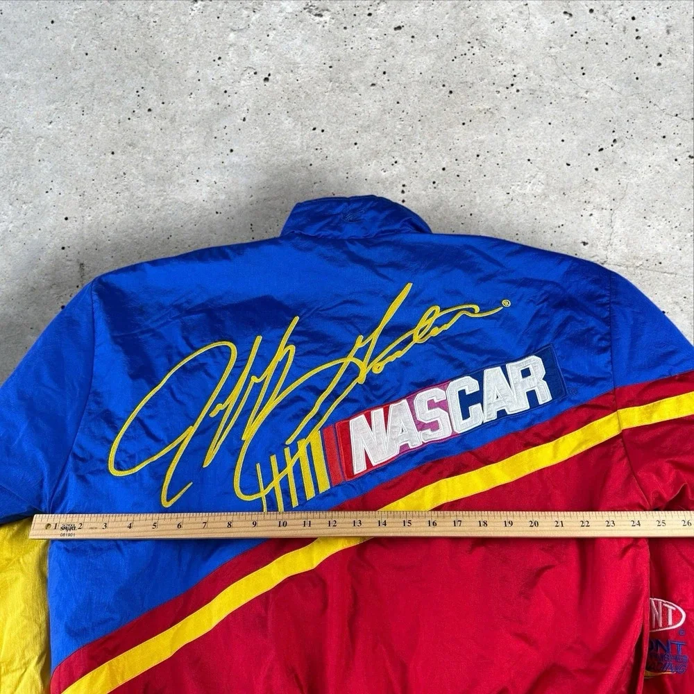 Vintage‎ Chase Authentics 90s Jeff Gordon Nascar Puffer Jacket Large Colorblock
